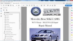 MERCEDES BENZ SLK55 AMG R171 M113 Workshop Repair Manual