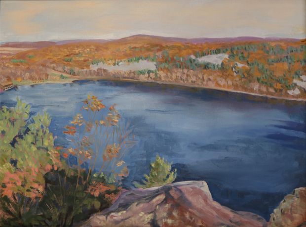 Devil’s Lake Diptych (Left Side)