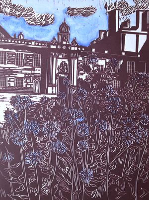 Holyrood Palace with Thistle