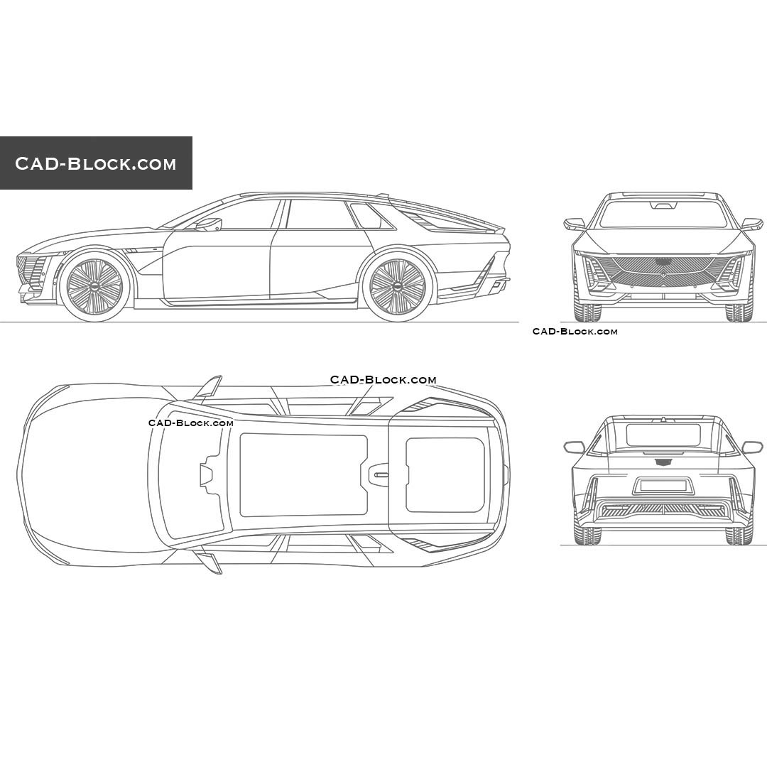 Cadillac Celestiq - Vector car drawings