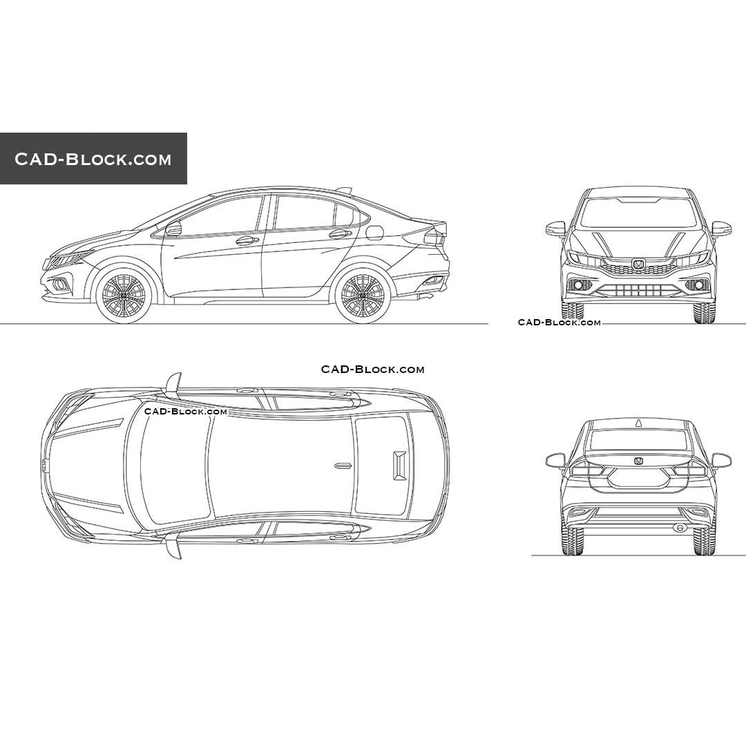 Honda City - Vector car drawings