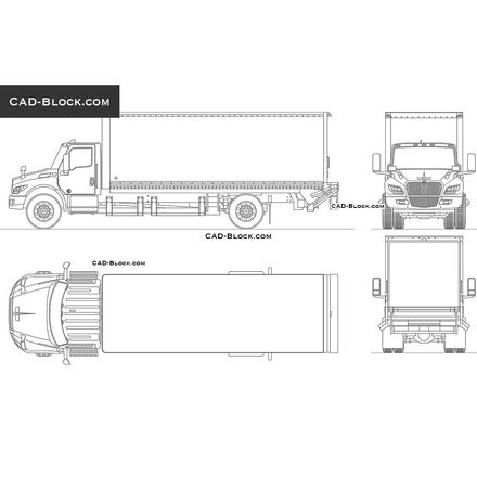 International MV eMV Box Truck