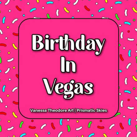 Birthday In Vegas Bar w/Happy Birthday Confetti