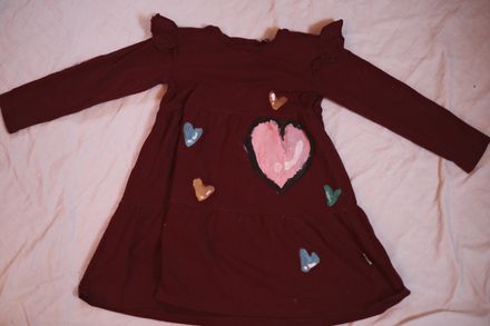 Dress with hearts for children