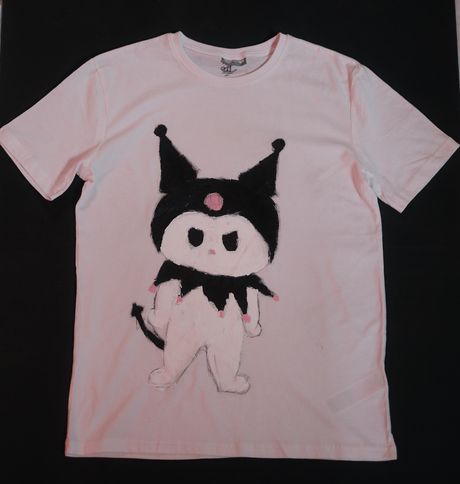 Hand-painted Kuromi T-shirt for adults