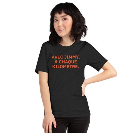 T-shirt «Avec Jimmy, à chaque kilomètre.»
