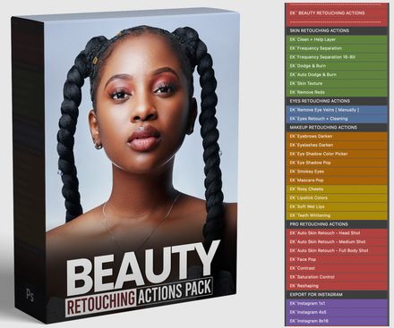 Beauty Retouching Actions + Tutorials