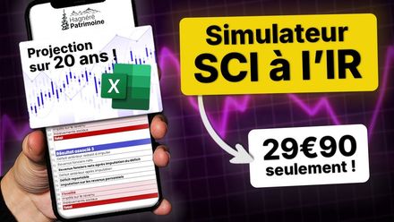 EXCEL - Simulateur SCI à l&#x27;IR - Location nue et déficit foncier