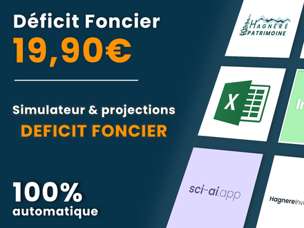 EXCEL - Simulateur de déficit foncier - Projection 20 ans