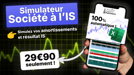 EXCEL - Simulateur amortissements - fiscalité immobilière sociétés à l&#x27;IS  - Outil professionnel