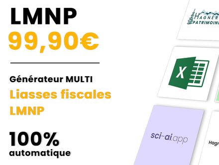 (MULTI) EXCEL - Générateur 100% Automatique - Liasses fiscales LMNP - MULTI Appartements