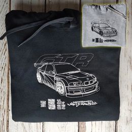 Bluza z motywem Need for Speed Most Wanted BMW e46 m3 GTR z blacklist na plecach