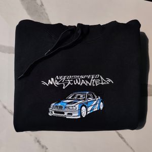 Bluza z motywem Need for Speed Most Wanted BMW e46 m3 GTR z blacklist na plecach