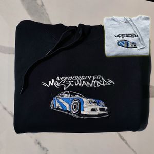 Bluza z motywem Need for Speed Most Wanted BMWe46 m3 GTR z blacklist na plecach