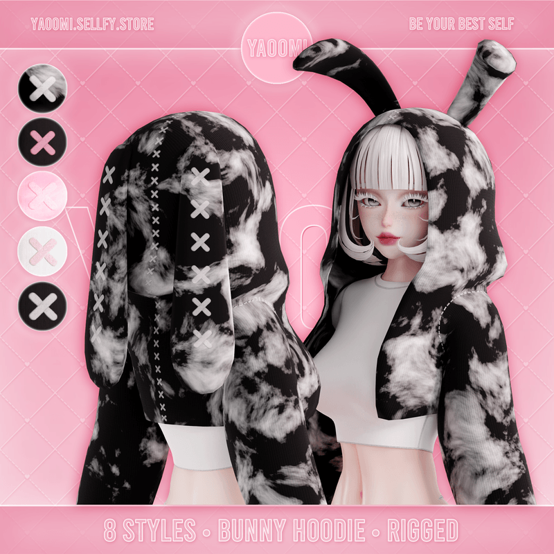Bunny Hoodie Set with ears for VRChat