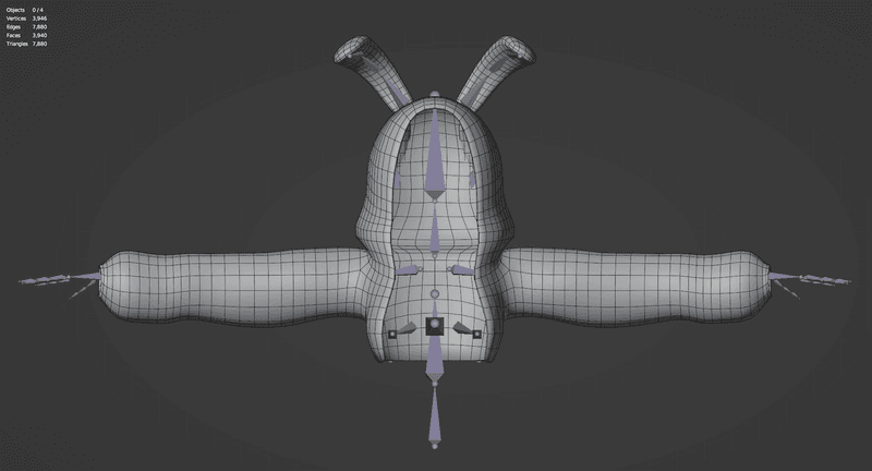 Bunny Hoodie Set with ears for VRChat