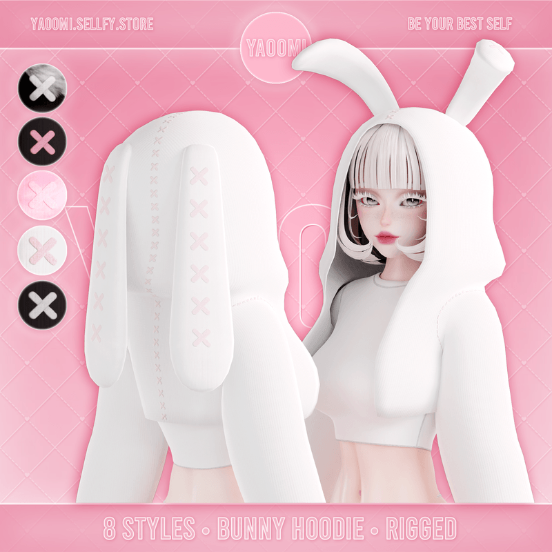 Bunny Hoodie Set with ears for VRChat