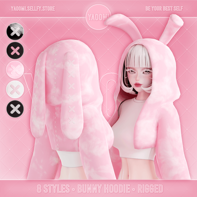 Bunny Hoodie Set with ears for VRChat