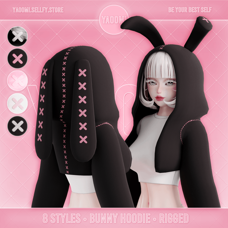 Bunny Hoodie Set with ears for VRChat