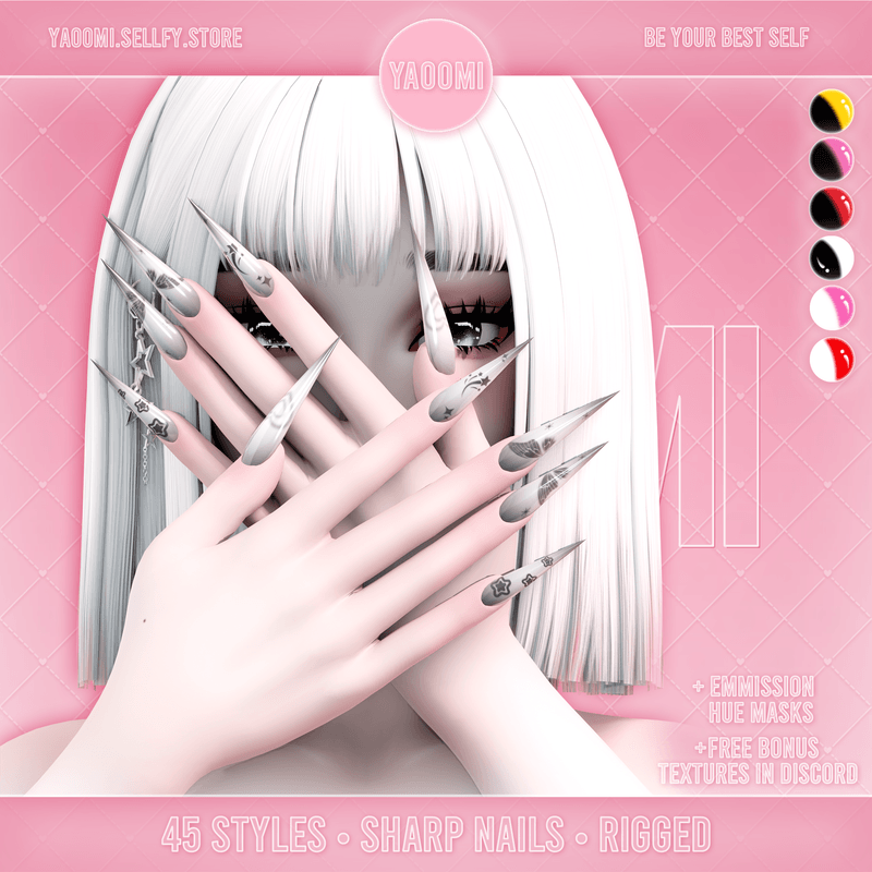 Sharp Nails for VRChat [Venus] 