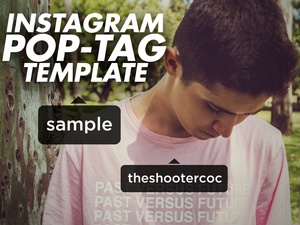 INSTAGRAM POP TAGS LOW COST TEMPLATE! - Aleo.