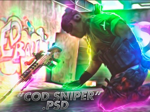 &quot;COD Sniper&quot; Template PSD -Aleo.