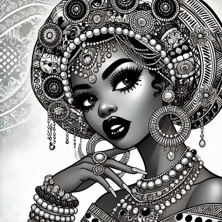 Beautiful Black Queen No. 10