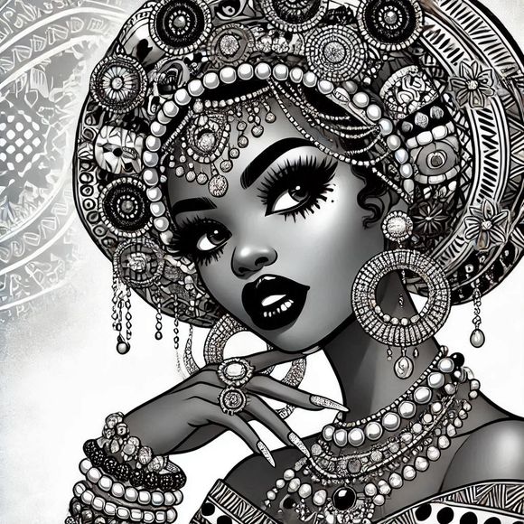 Beautiful Black Queen No. 10