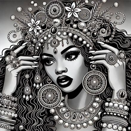 Beautiful Black Queen No.7