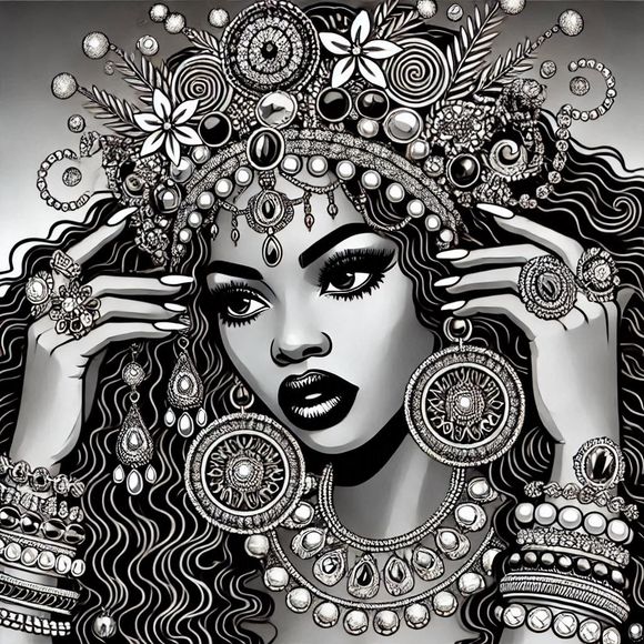 Beautiful Black Queen No.7