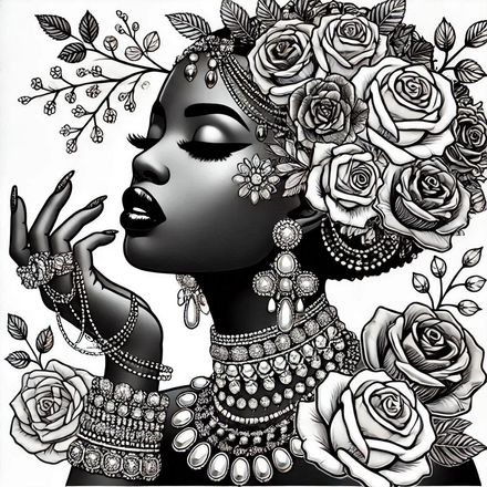 Beautiful Black Queen No. 5