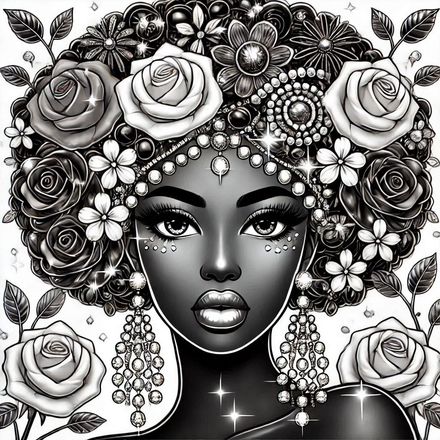 Beautiful Black Queen No.3