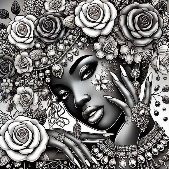 Beautiful Black Queen No.6