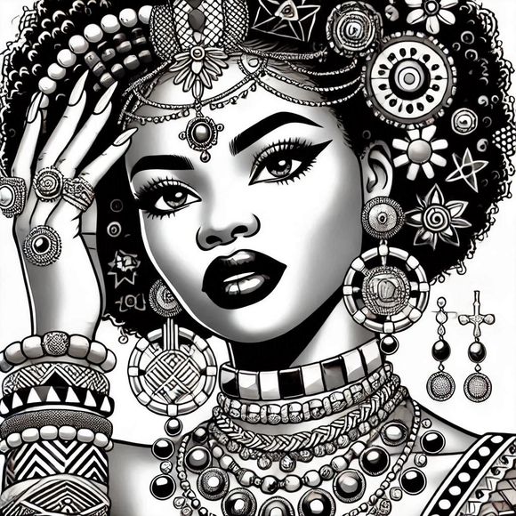 Beautiful Black Queen No.9