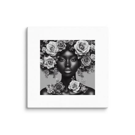 Black &amp; White Floral Beauty No.3