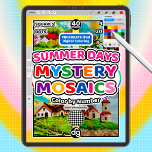 Summer Days | Procreate Digital Coloring for iPad