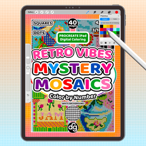Retro Vibes | Procreate Digital Coloring for iPad