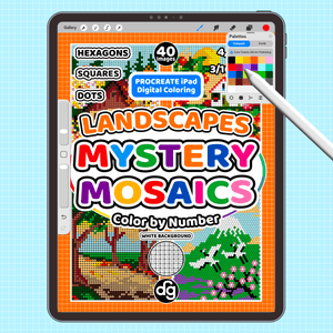 Landscapes  | Procreate Digital Coloring for iPad