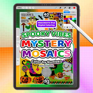Spooky Vibes | Procreate Digital Coloring for iPad