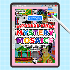 Japanese Vibes | Procreate Digital Coloring for iPad