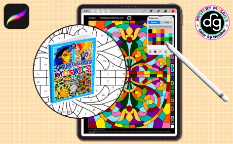 Stained Glass | Procreate Digital Coloring Ipad