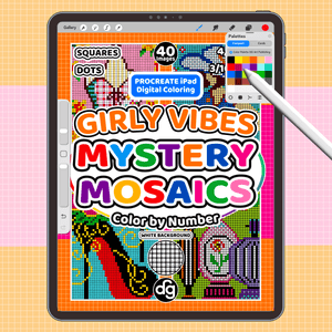 Girly Vibes | Procreate Digital Coloring for iPad