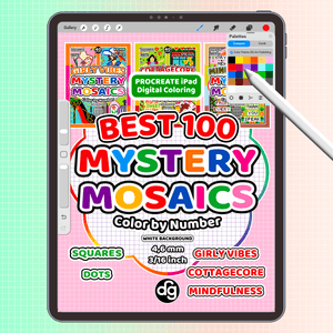 BEST 100 (vol 4) | Procreate Digital Coloring for iPad