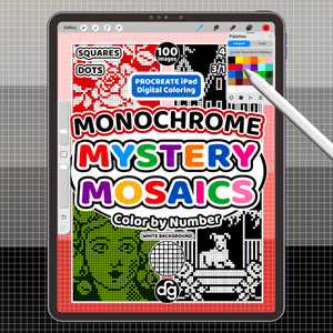 Monochrome | Procreate Digital Coloring for iPad