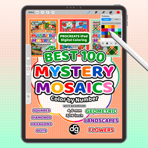 BEST 100 (vol 1) | Procreate Digital Coloring for iPad