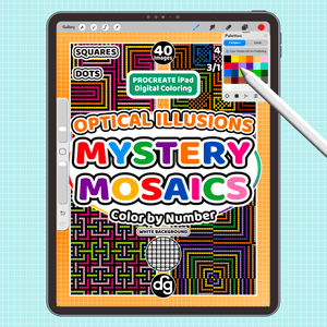 Optical Illusions | Procreate Digital Coloring for iPad