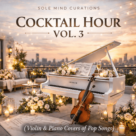Cocktail Hour Vol. 3 (Violin &amp; Piano Pop Covers) (Spotify Playlist) (PDF File)