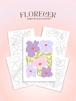 Florecer: páginas para colorear