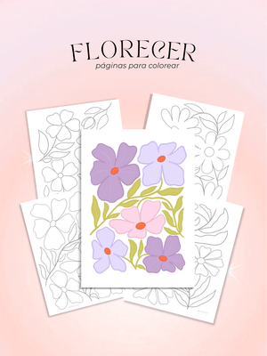 Florecer: páginas para colorear