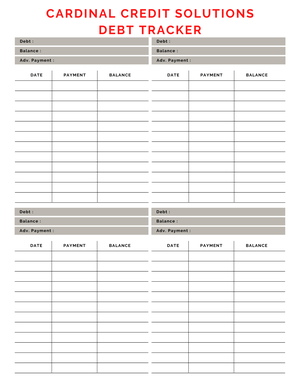 Cardinal Credit Solutions Debt Tracker